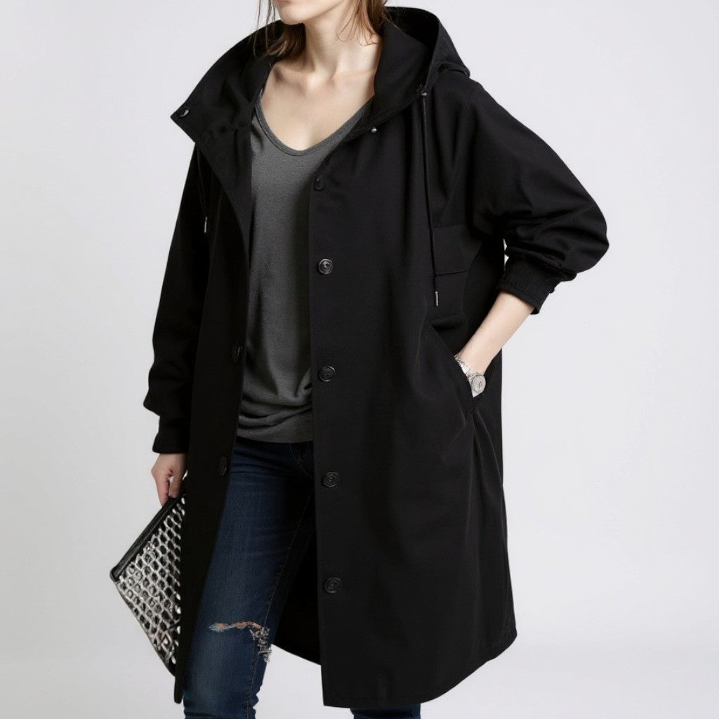 Old Monarchy | Women’s Hooded Trench Coat – Effortless Layers for All Seasons