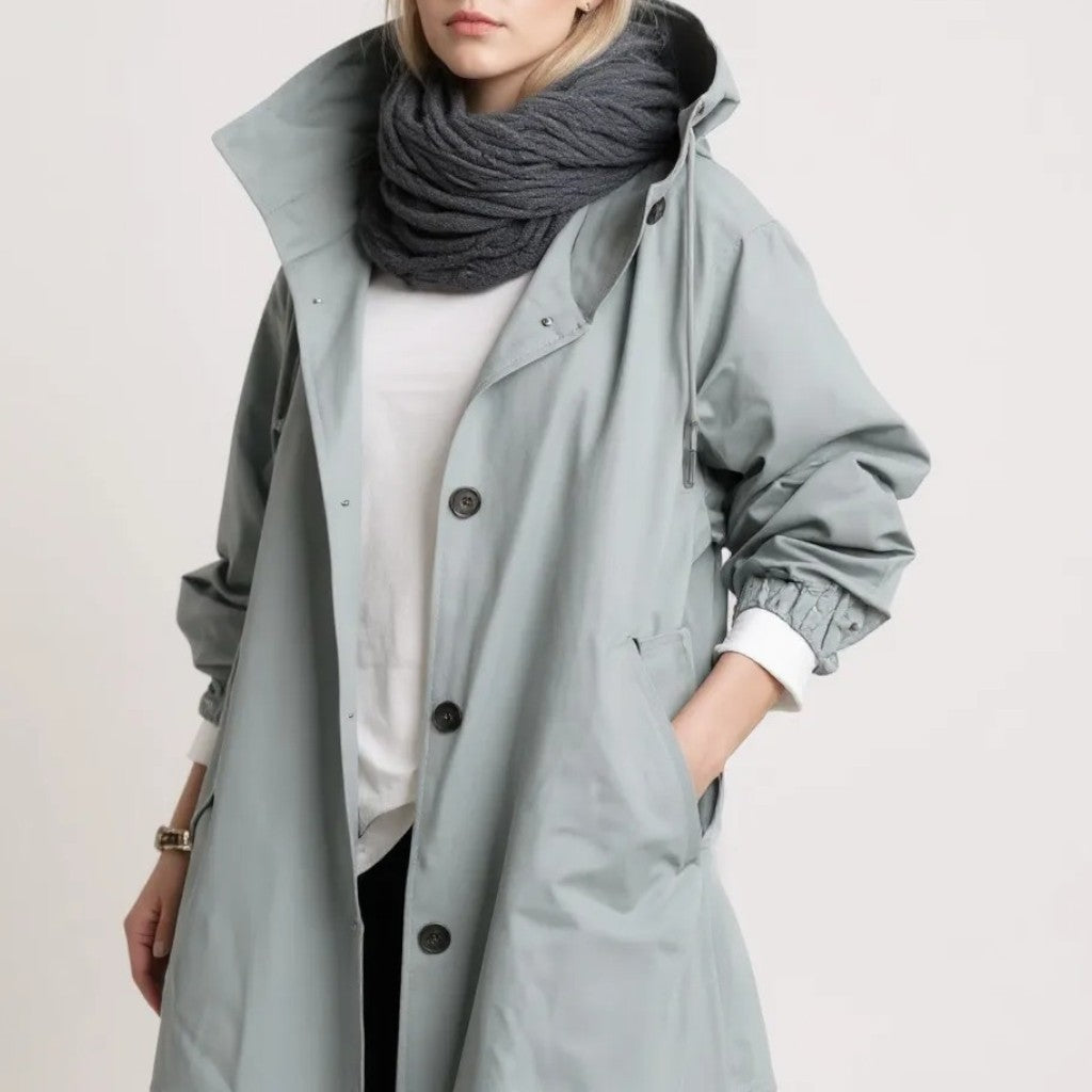 Old Monarchy | Women’s Hooded Trench Coat – Effortless Layers for All Seasons