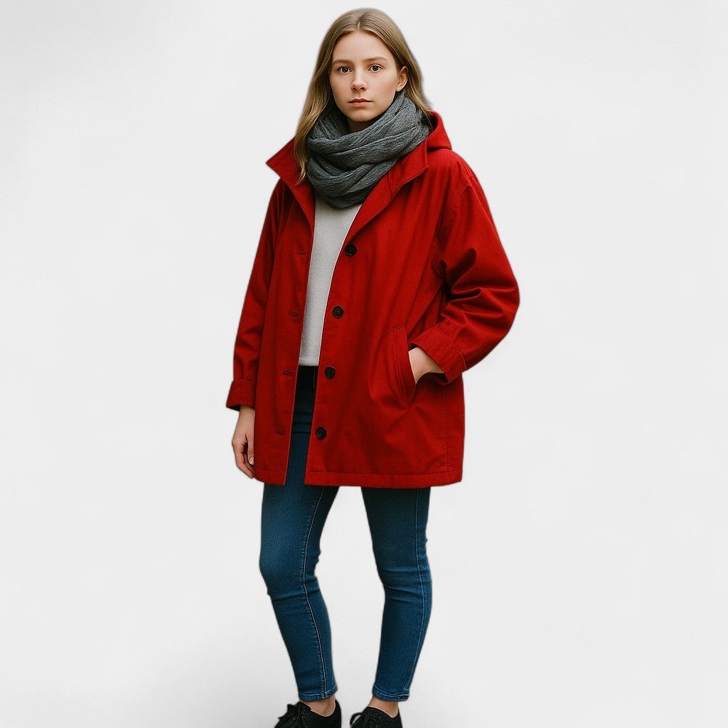 Old Monarchy | Women’s Hooded Trench Coat – Effortless Layers for All Seasons